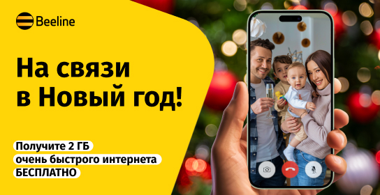 На связи в Новый год: Beeline улучшил качество сети и приготовил подарки
