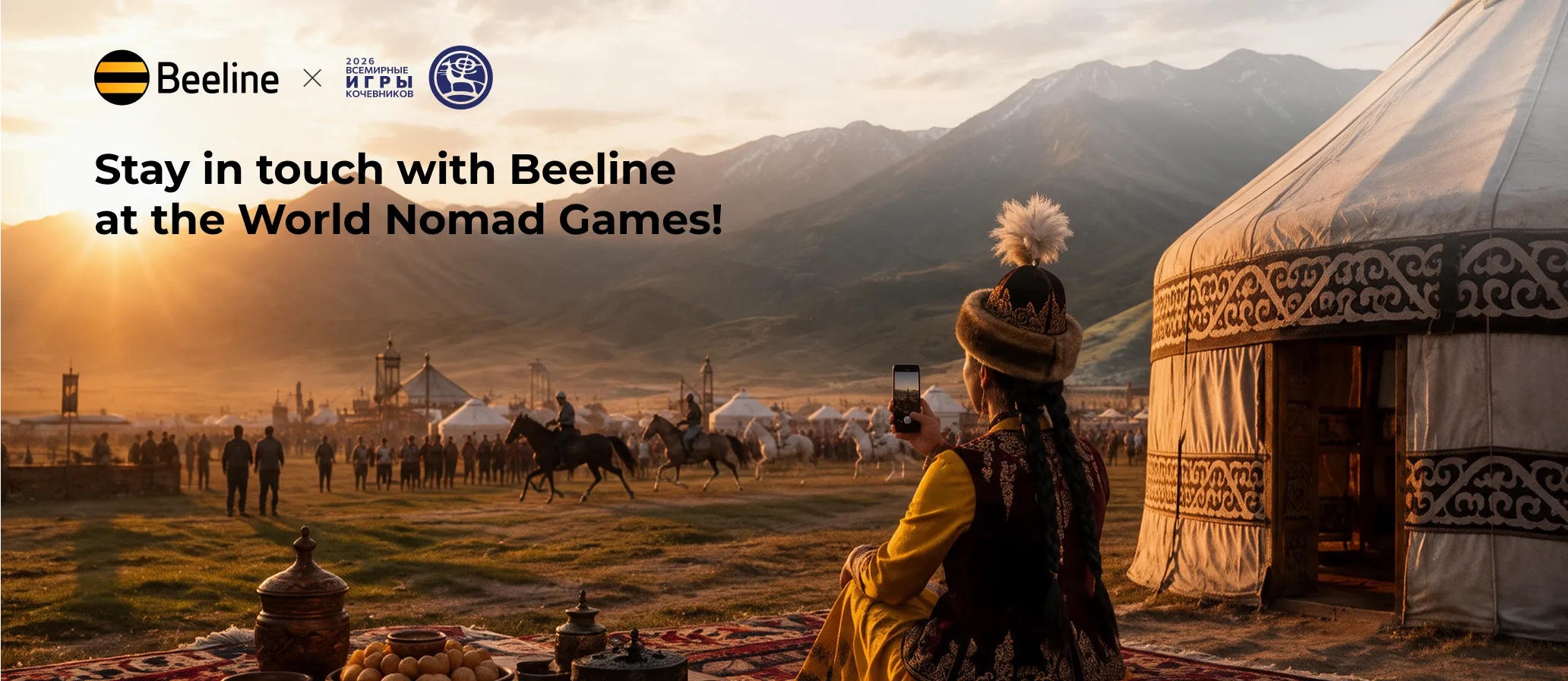 Beeline is the official mobile operator of the 6th World Nomad Games