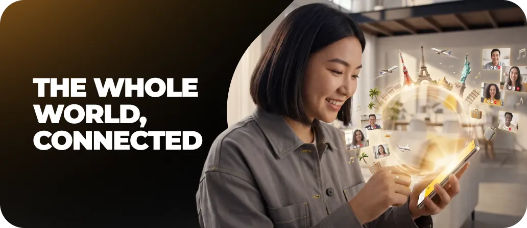 The whole world connected